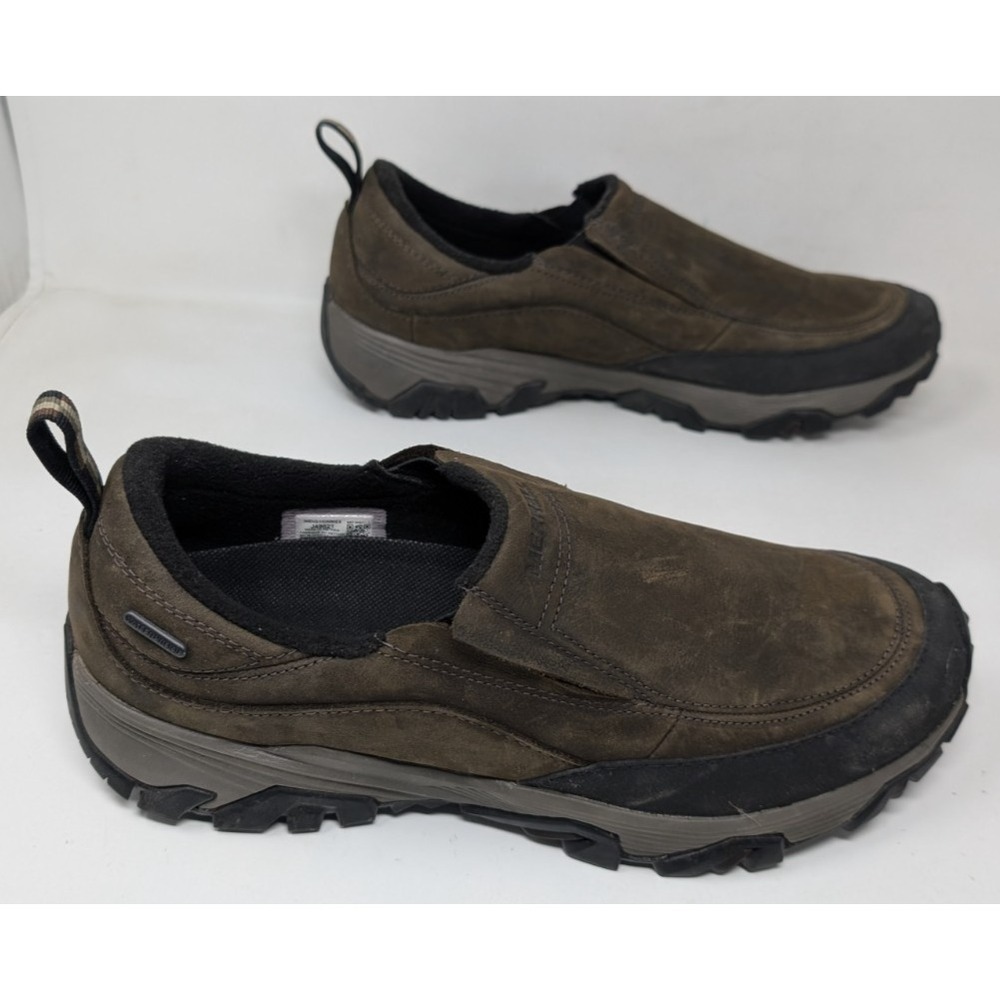 Merrell Men ColdPack Ice+ Moc Waterproof Brown Leather Hiking Shoes J49821 Sz 12